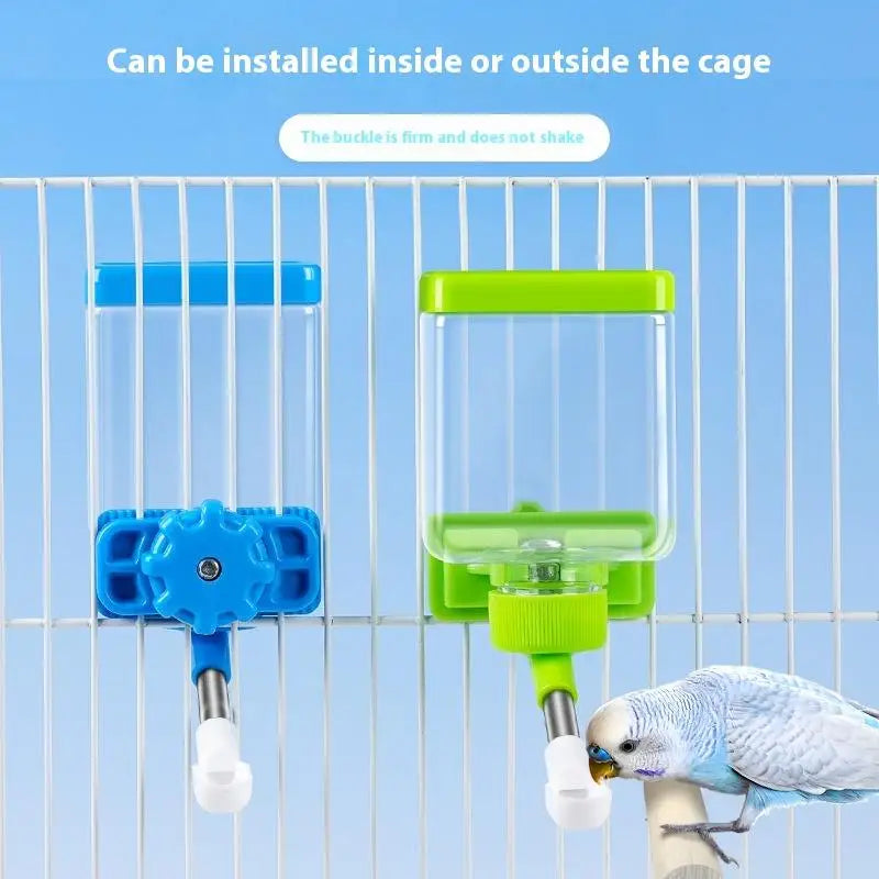 Bird Cage Hanging Water Dispenser – Easy Clean & Auto Fill Bird Cage Water Dispenser Qme