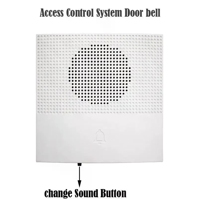 DC 12V Wired Doorbell 4-Wire Access Control Wall Mount Wired Access Doorbell Qme No plug