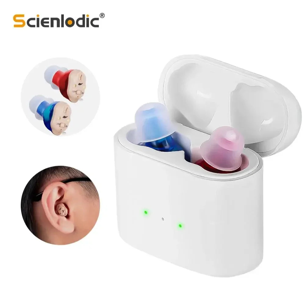 XceeFit ITE Mini Rechargeable Hearing Aid – Invisible Amplifier Rechargeable Hearing Aid Qst