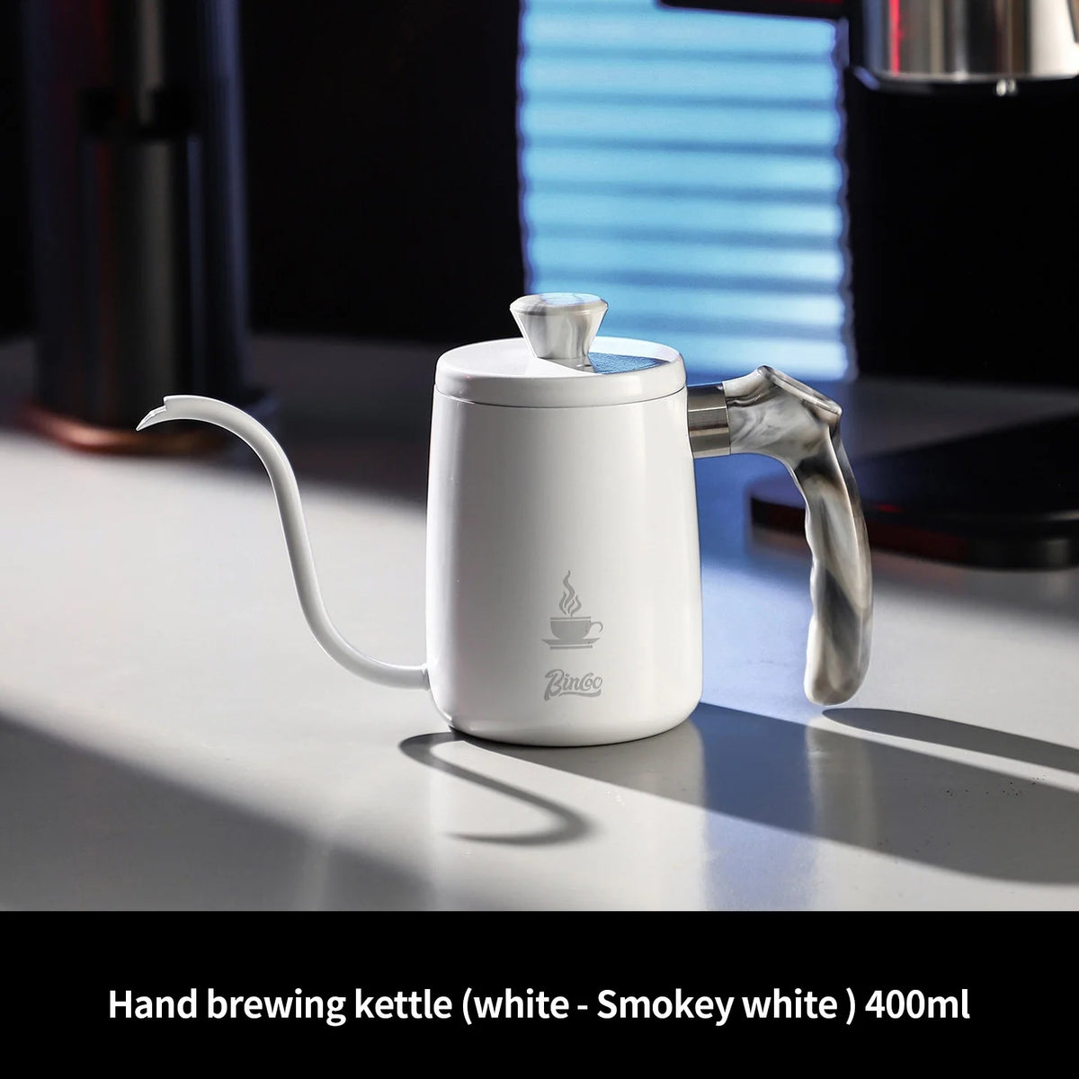 Bincoo Pour Over Coffee Kettle 304 Stainless Steel 400/600ml Pour Over Kettle Qst white 400ml