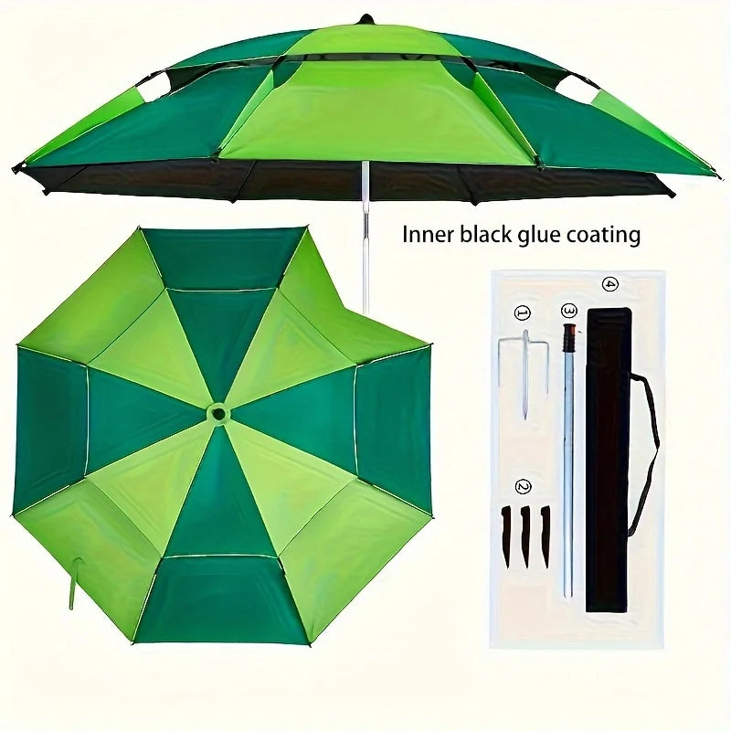 Heavy Duty UV Fishing Umbrella – Tilt, Wind Resistant | Qme Fishing Umbrella Qme Green 2.0 meters
