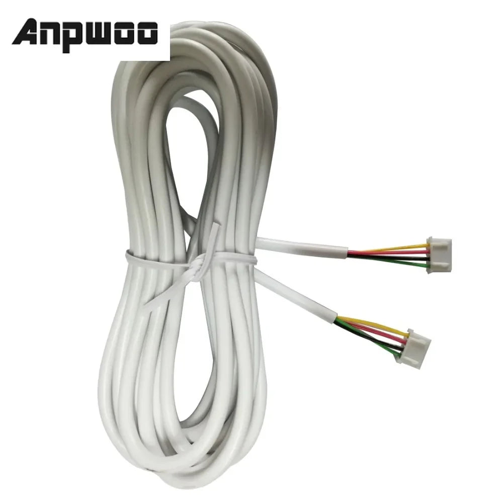 ESCAM 5M 4-Wire Video Intercom Doorbell Connection Cable Intercom Connection Cable Qme