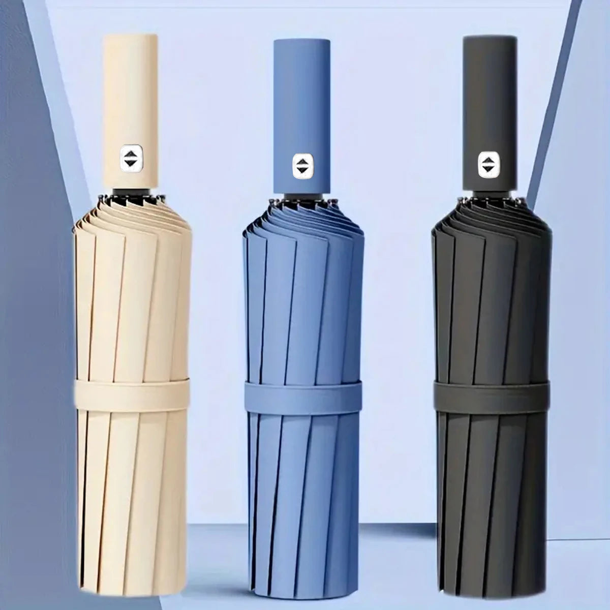 Compact Travel Umbrella – Auto, Wind Resistant & Foldable Travel Umbrella Qst