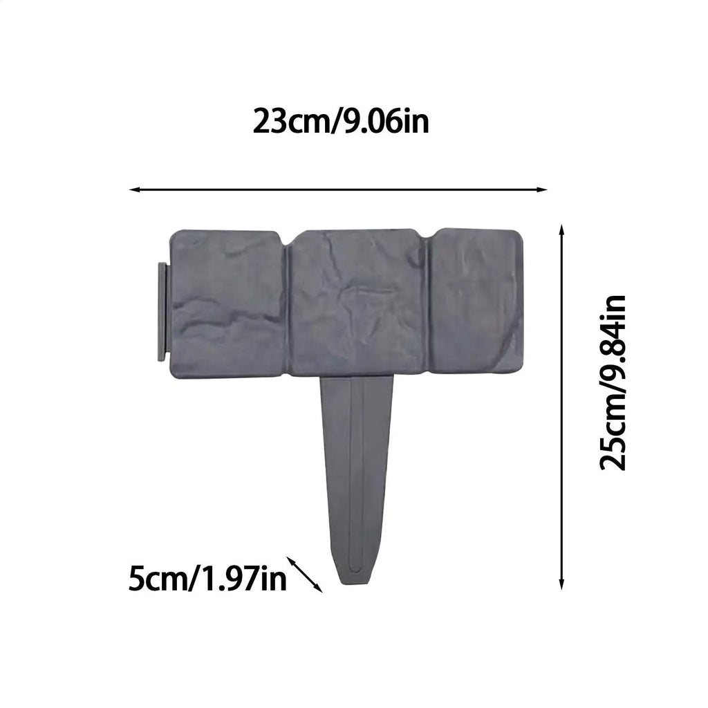 Faux Stone Garden Brick Edging – Decorative Lawn Border Garden Edging Qme
