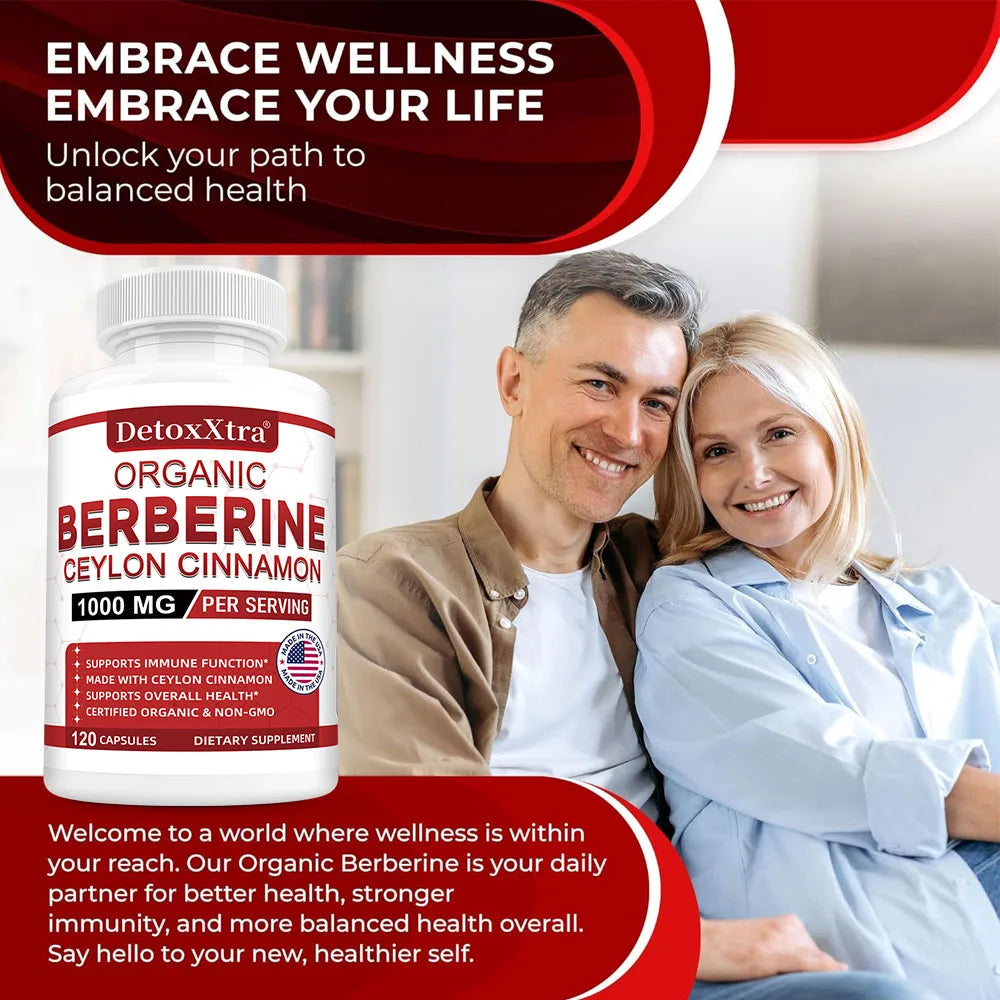 Ceylon Cinnamon & Berberine Capsules – Metabolism Support Herbal Supplement Qst