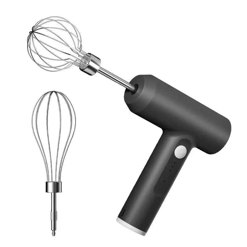 Wireless Electric Hand Mixer 3-Speed Portable Egg Beater Electric Hand Mixer Qst black