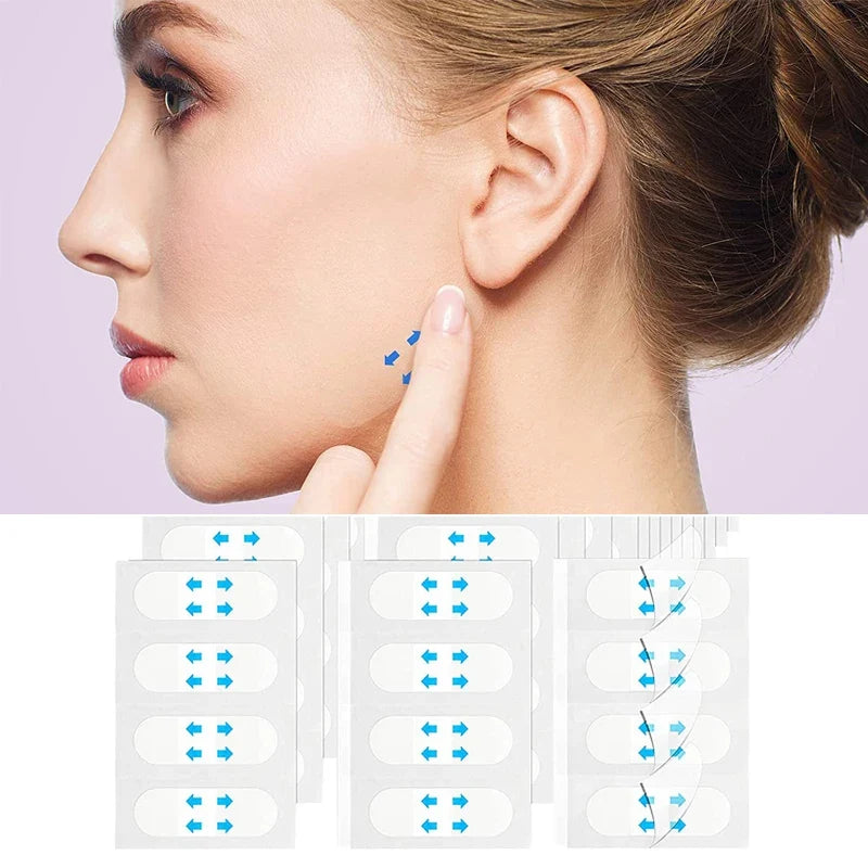 V-Shape Face Lifting Tape – Invisible Skin Contouring Stickers Face Lifting Tape Qme