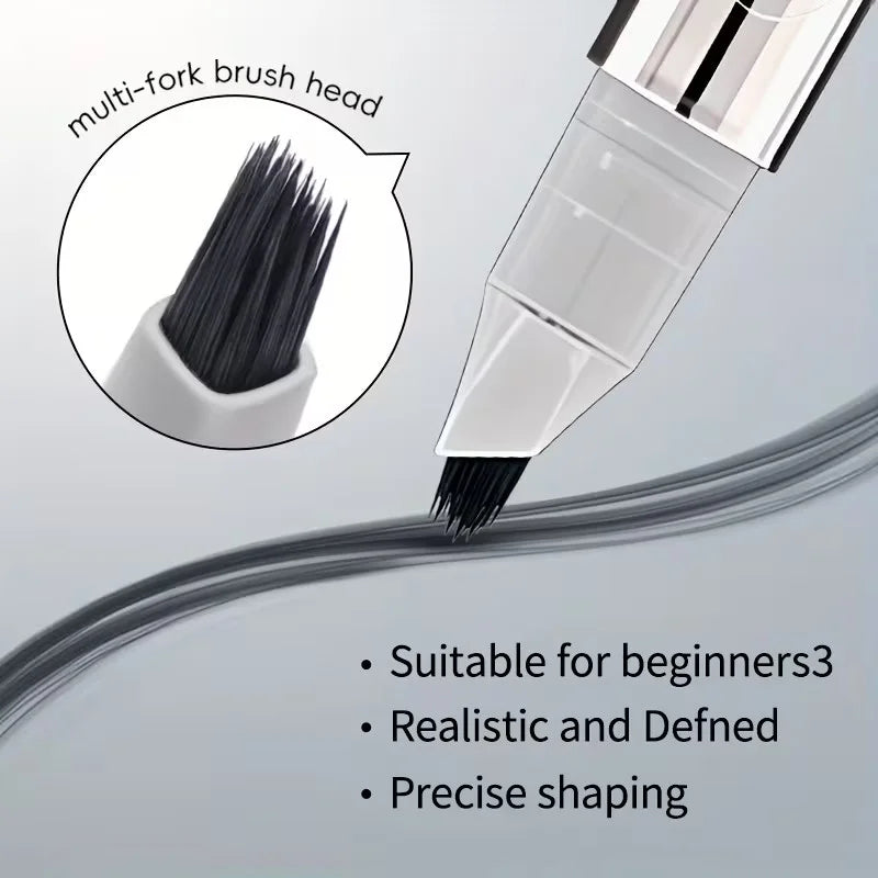Qme Precision Eyebrow Pen – 2 Natural Shades, Smudge-Proof Eyebrow Makeup Pen Qme