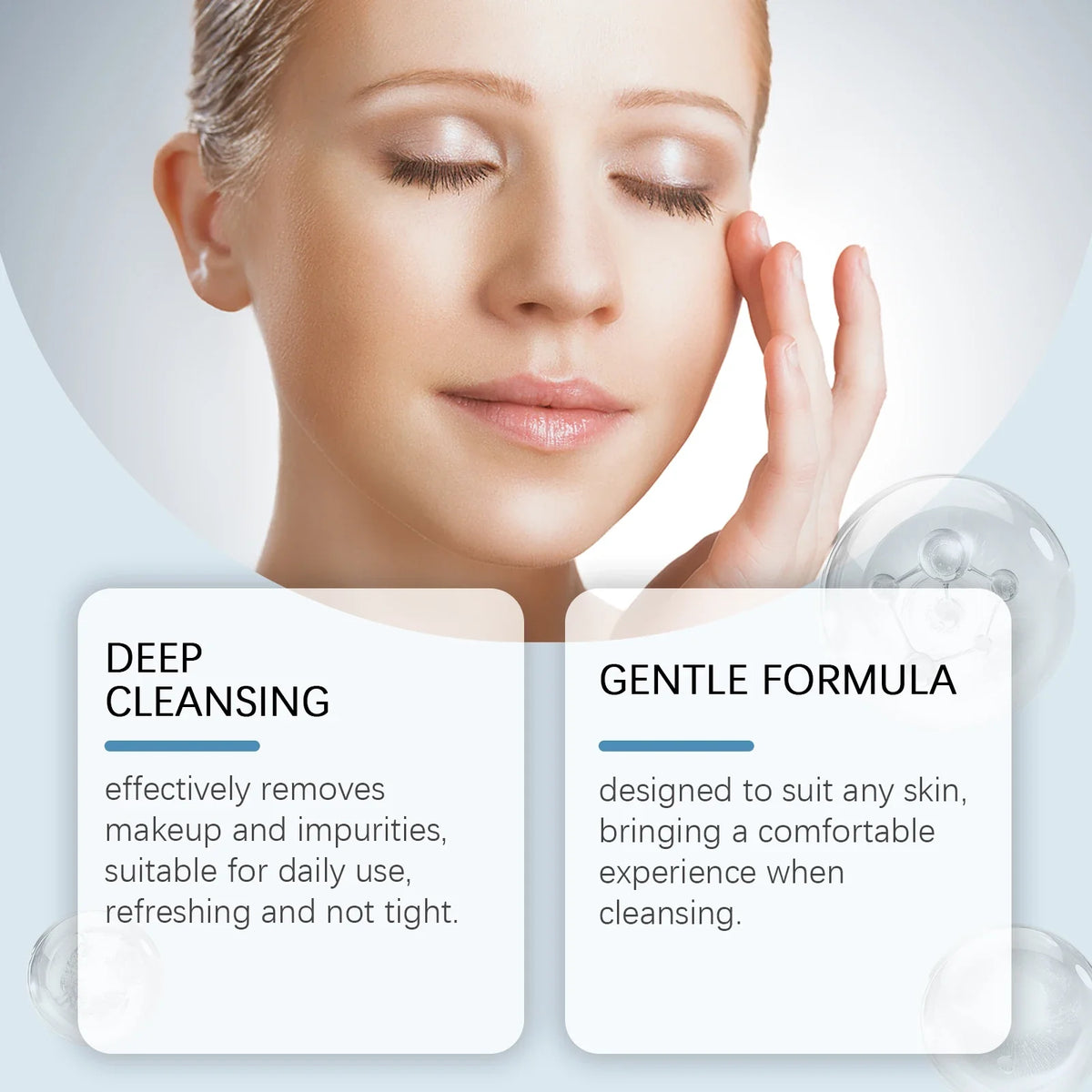 Gentle Makeup Remover Oil – Face, Eyes & Lips Cleanser Cleansing Oil Qme