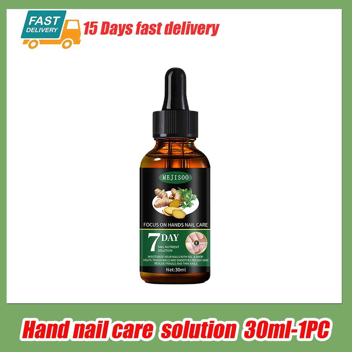 Nail Nutrient Serum – Ginger Extract Nail Repair Liquid 30ml Nail Treatment Serum Qst Only 1pc-30ml