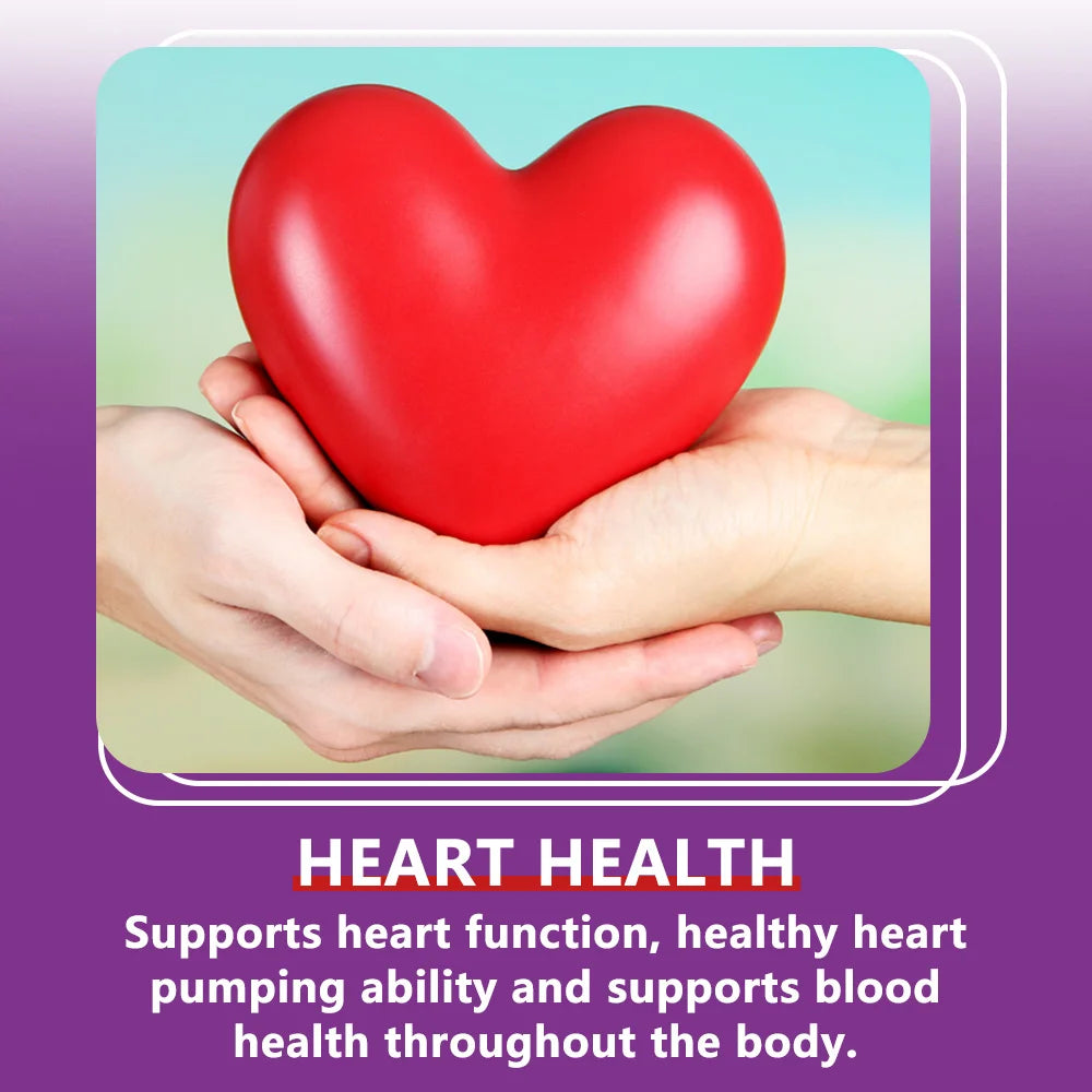 VITALXTRA Heart & Circulatory Health Supplement – 60 Capsules Herbal Health Supplement Qst