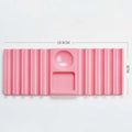 Nail Art Mixing Palette & Brush Holder – 10-Slot Organizer Nail Art Organizer Qme Pink