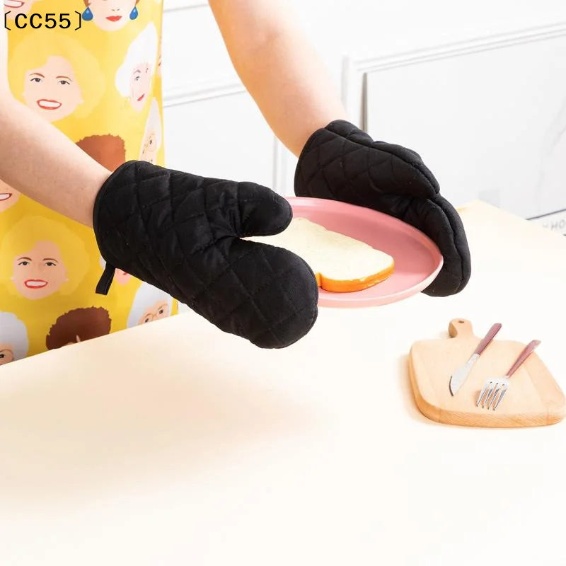 Oven Mitts Set – Heat-Resistant Kitchen Baking Gloves Oven Mitts Qst