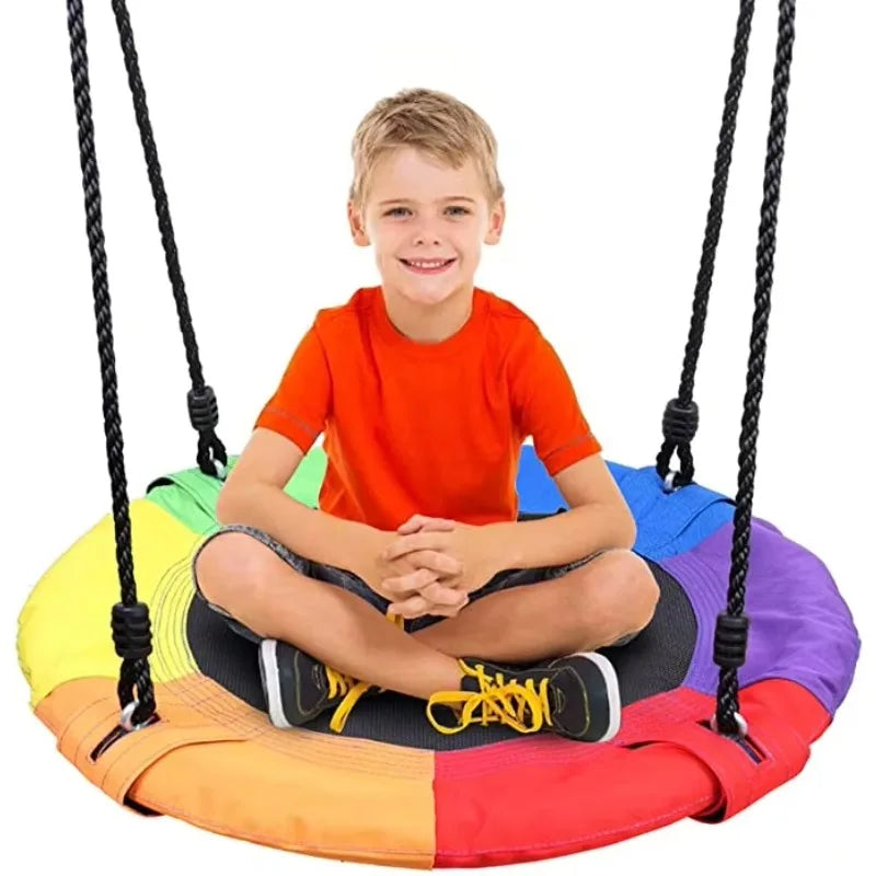 600D Oxford Round Rope Swing – Outdoor Kids Hanging Seat Outdoor Rope Swing Qst