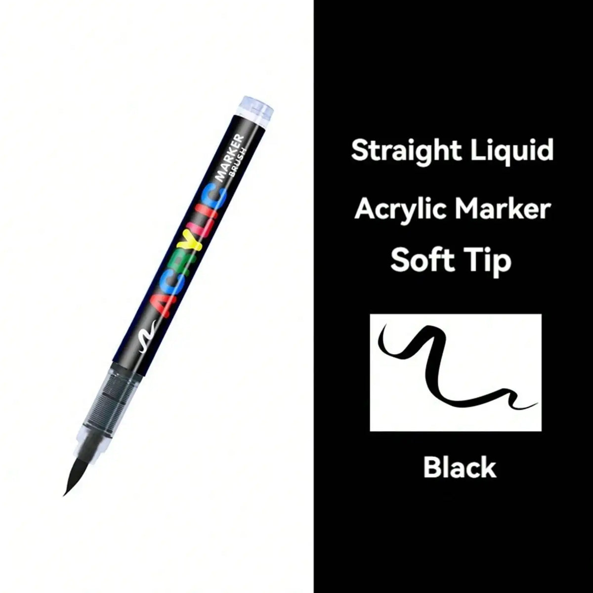 12-Piece Black & White Acrylic Paint Markers – Wood & Ceramic Acrylic Paint Markers Qme