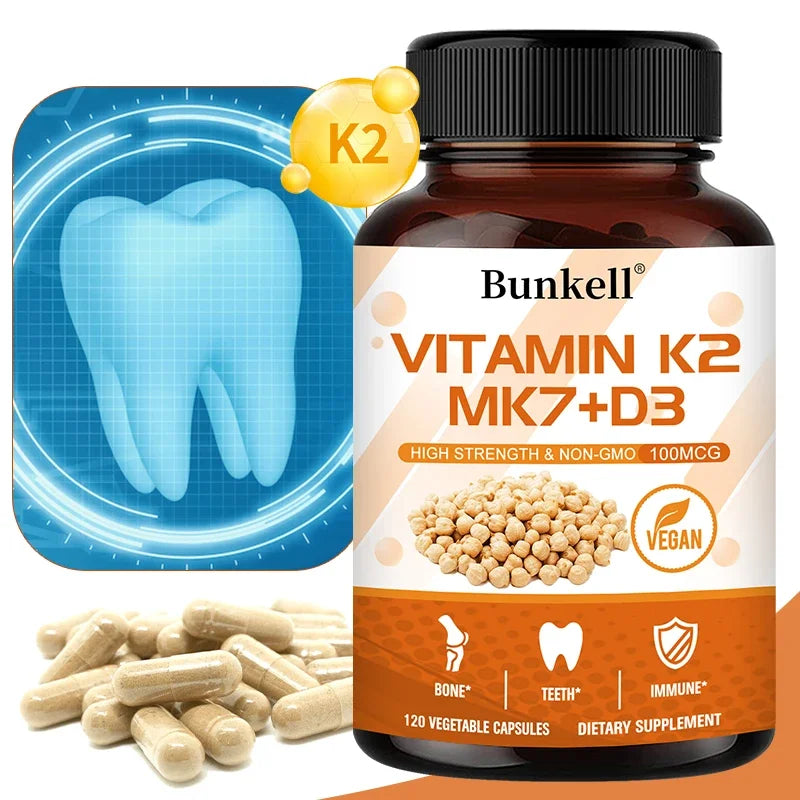 ZENVITALIZE Vitamin K2 MK7 + D3 – Bone & Heart Support Vitamin Supplement Qst