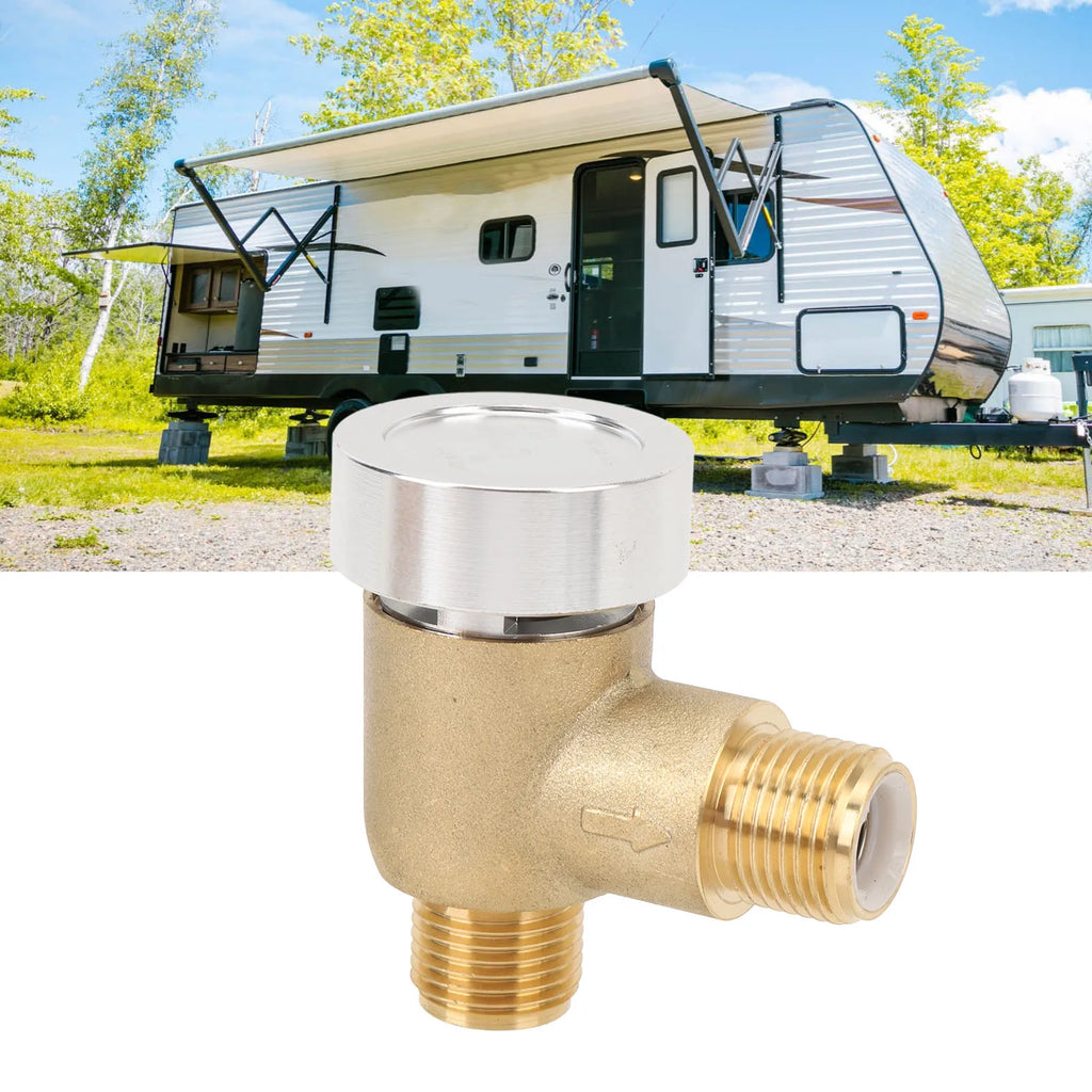 RV Brass Vacuum Breaker Check Valve – Anti-Siphon Backflow RV Check Valve Qme