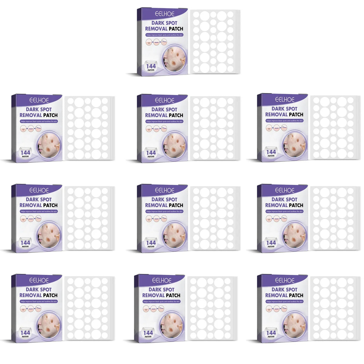 Dark Spot Correcting Patches & Acne Concealer – 4 Shades Acne Concealer Patch Qme 10 x 144pcs Boxed