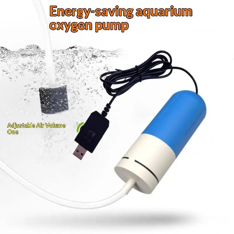 Silent Aquarium Air Pump with Air Stone for Small Fish Tanks Aquarium Air Pump Qst