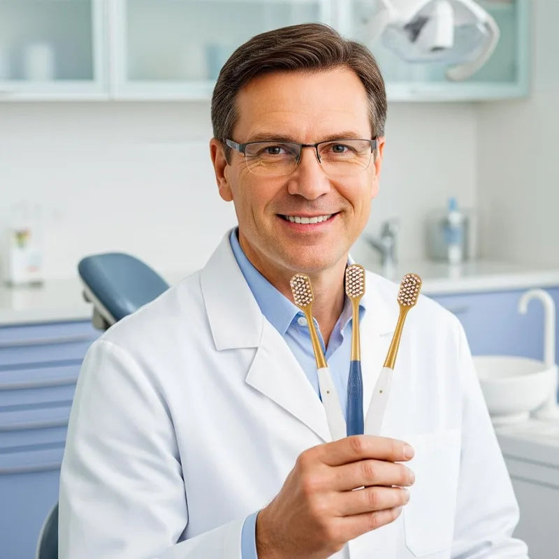 6-Pack Soft Bristle Wide Head Manual Toothbrushes for Adults Manual Toothbrush Set Qme