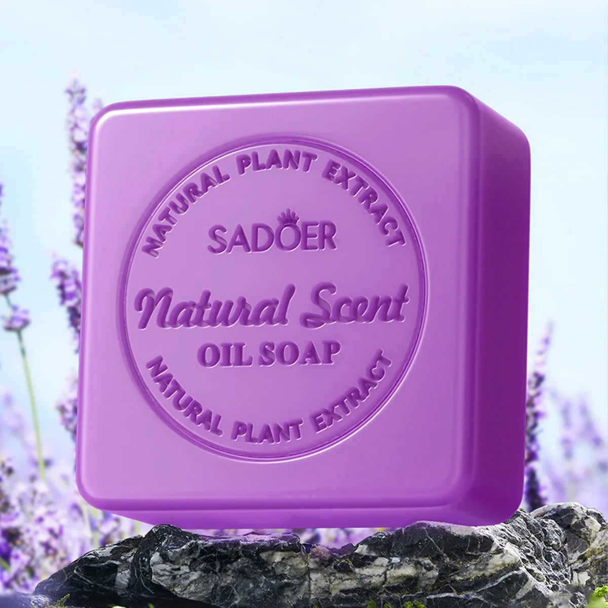 Handmade Lavender Essential Oil Facial & Bath Soap Handmade Bar Soap Qme