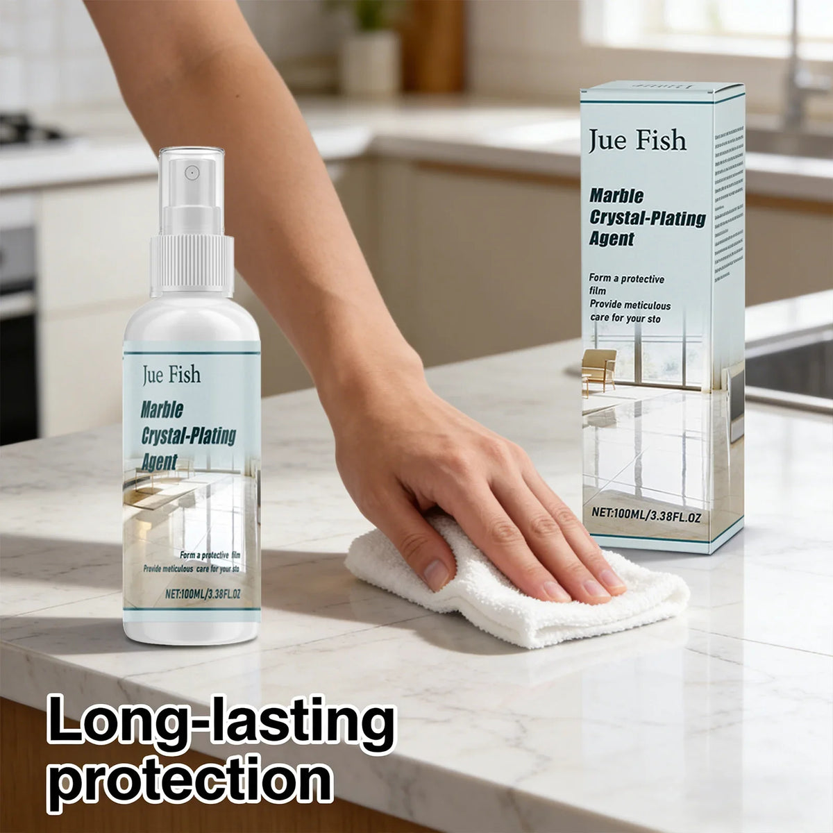 Marble Polishing & Plating Agent – Stone & Tile Gloss Enhancer Stone Surface Polish Qme