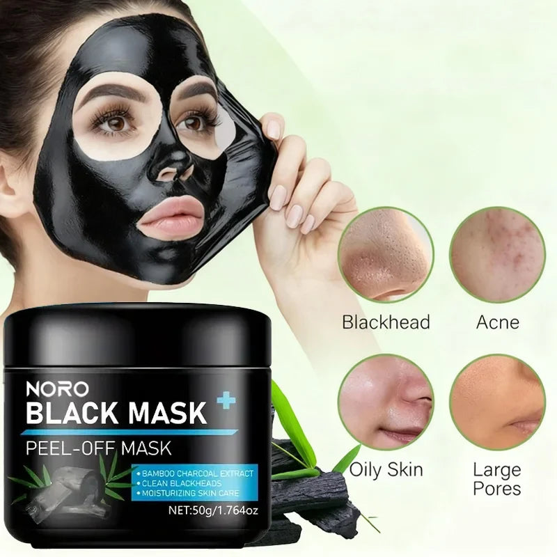 Bamboo Charcoal Peel-Off Facial Mask – Cleanse & Moisturize Peel-Off Face Mask Qme