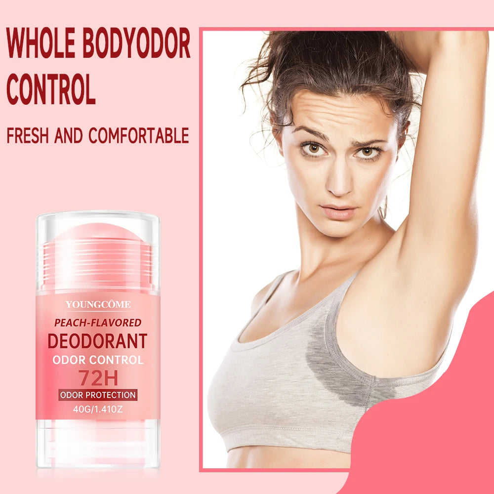 Women's Peach Vanilla Deodorant Lotion – Long-Lasting Fragrance Deodorant Lotion Stick Qst