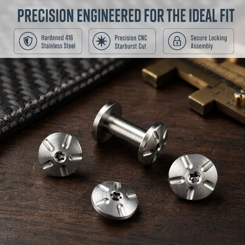 Stainless Steel Knife Handle Screws 5mm 6mm – 2-Set DIY Kit Knife Handle Screws Qst