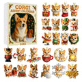 Corgi 24-Day Christmas Countdown Advent Calendar Mini Ornaments Christmas Advent Ornaments Qme 1 A
