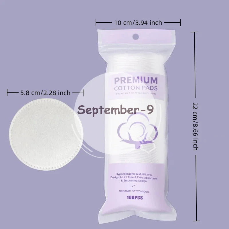 Soft Pearl Embossed Makeup Removal Cotton Pads 300–600 Ct Makeup Removal Pads Qme