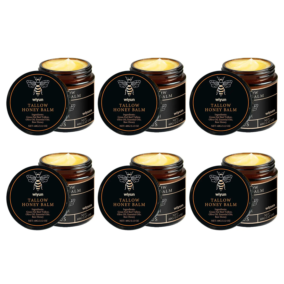 Grass Fed Beef Tallow & Raw Honey Moisturizing Balm Moisturizing Balm Cream Qst 360g