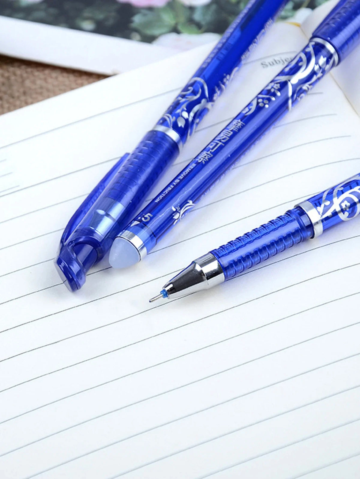 Kawaii Erasable Gel Pen Refills | Fine Point 0.5mm Blue Ink Erasable Gel Pen Refills Qme