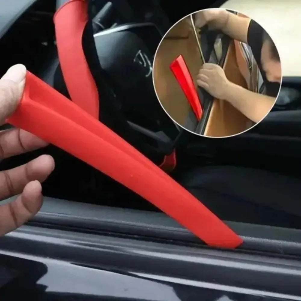 Wedge-Shaped Car Dent Repair Tool for Doors & Windows – Red Auto Dent Repair Tool Qme