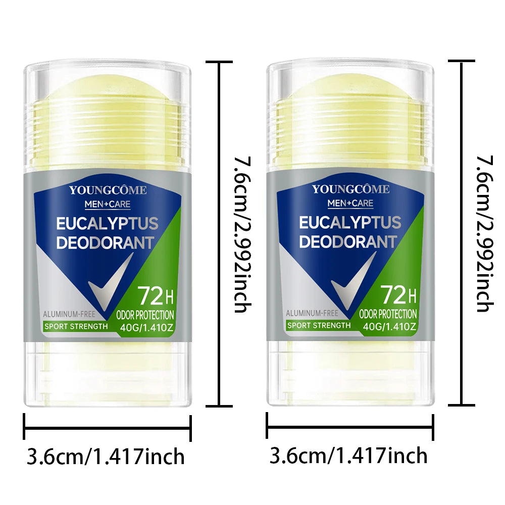 YOUNGCOME Men's Deodorant Stick – Long-Lasting Freshness Men's Deodorant Stick Qst 2PCS