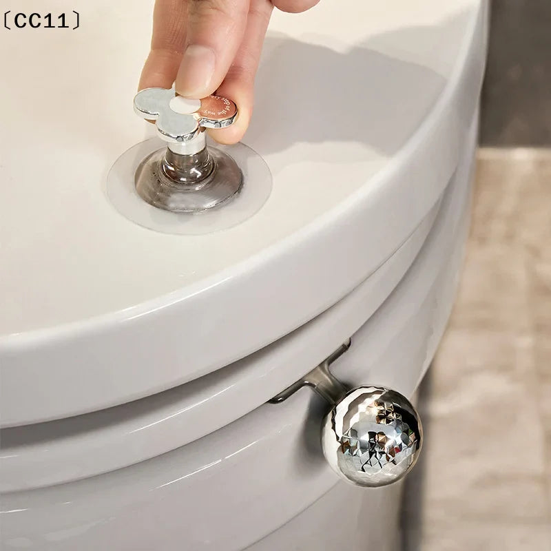 Self-Adhesive Toilet Lid Lifter Handle – No-Touch Bathroom Toilet Lid Lifter Qme