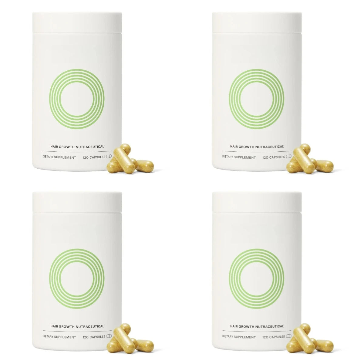 Herbal Biotin Hair Nutrition Capsules – Botanical Blend Supplement Hair Growth Supplement Qst 4botlles 480capsules