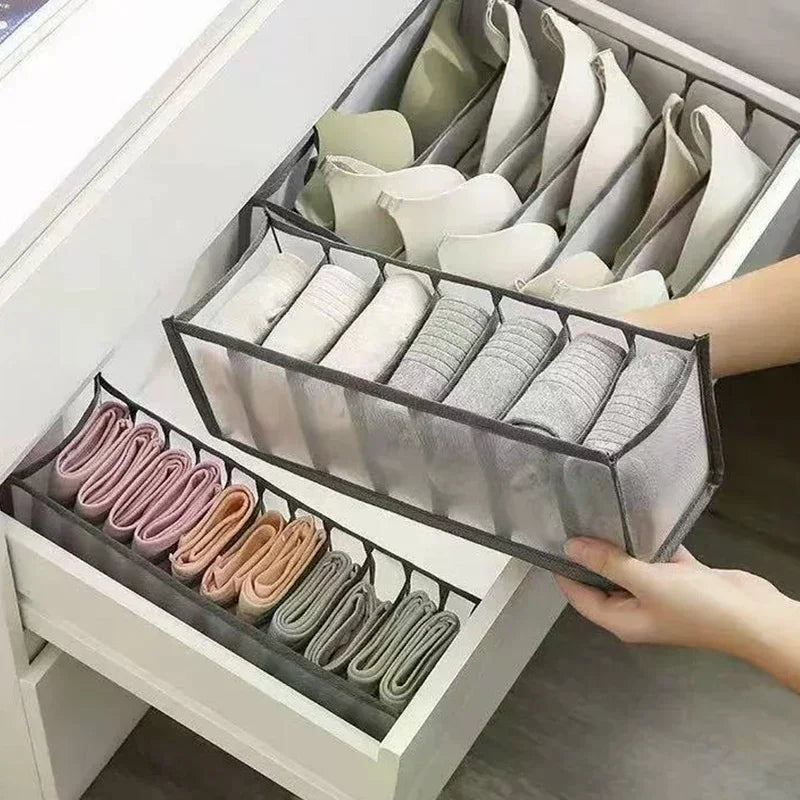 Mesh Drawer Organizer Box for Lingerie, Socks & Underwear Drawer Organizer Box Qme