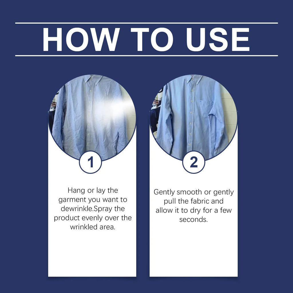 100ml No-Iron Wrinkle Releaser Spray – Portable Garment Care Wrinkle Releaser Spray Qst