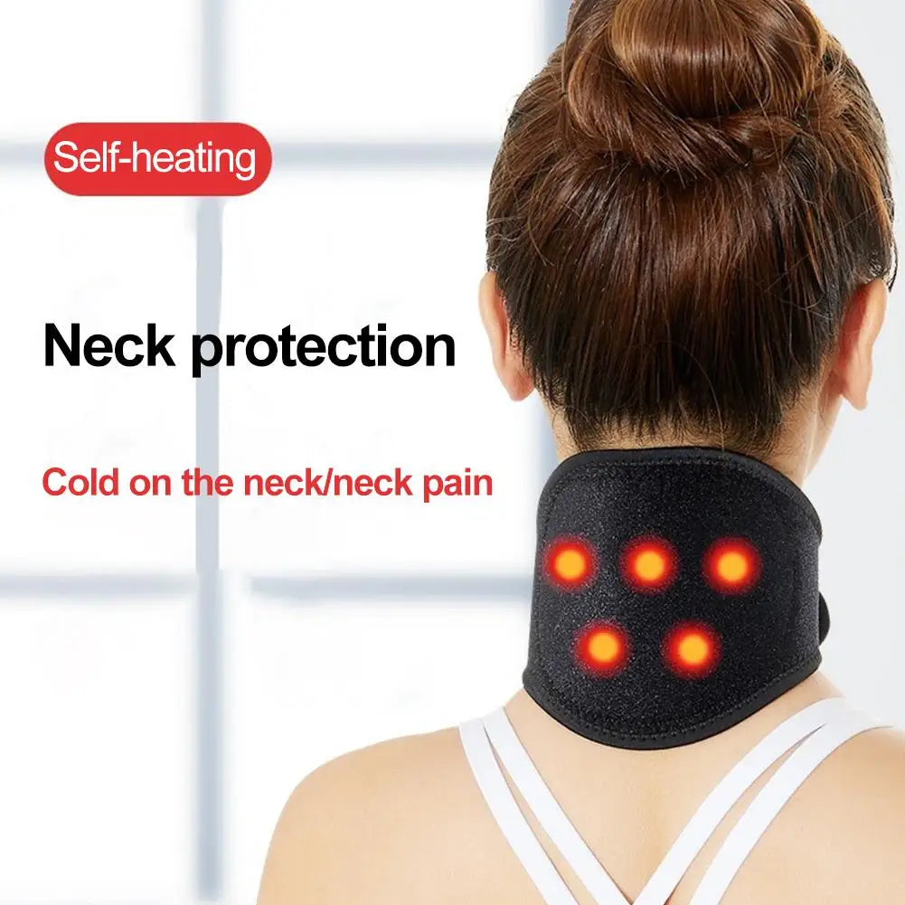 Magnetic Self-Heating Neck Support Brace | 5, 7 or 9 Magnets Neck Support Brace Qme