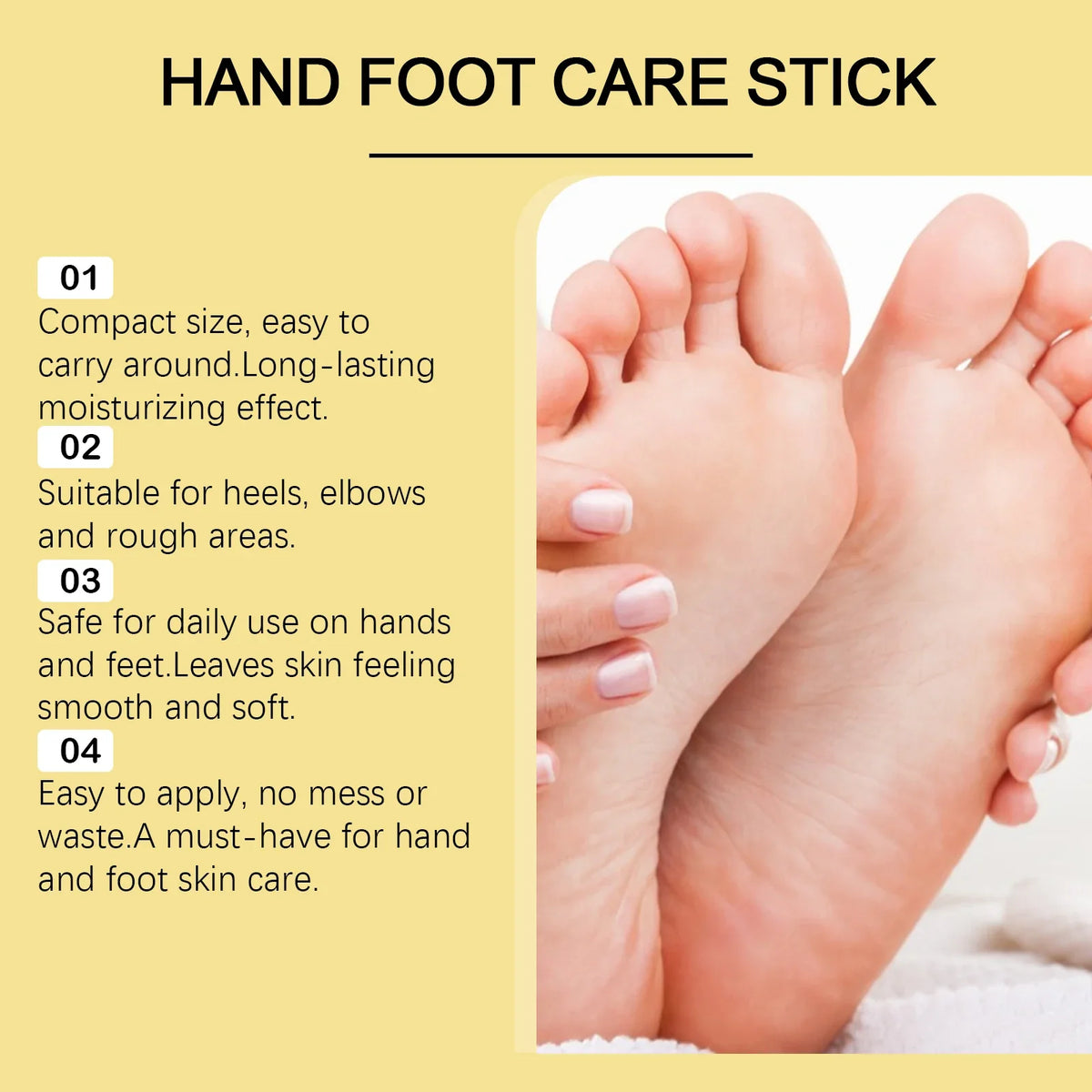 Hand & Foot Moisturizing Stick – Exfoliating Nourishing Balm Moisturizing Balm Stick Qme