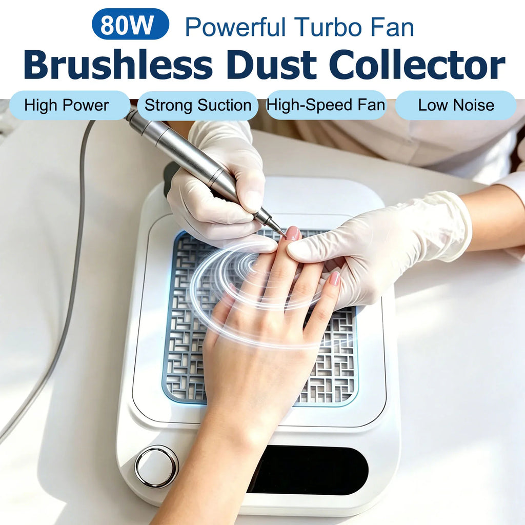 80W Nail Dust Collector – Professional Vacuum with Filter Nail Dust Collector Qst