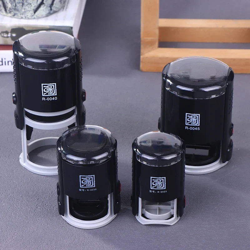 Custom Round Self-Inking Stamp – 25mm, 30mm & 40mm | Qme Self-Inking Stamp Qme
