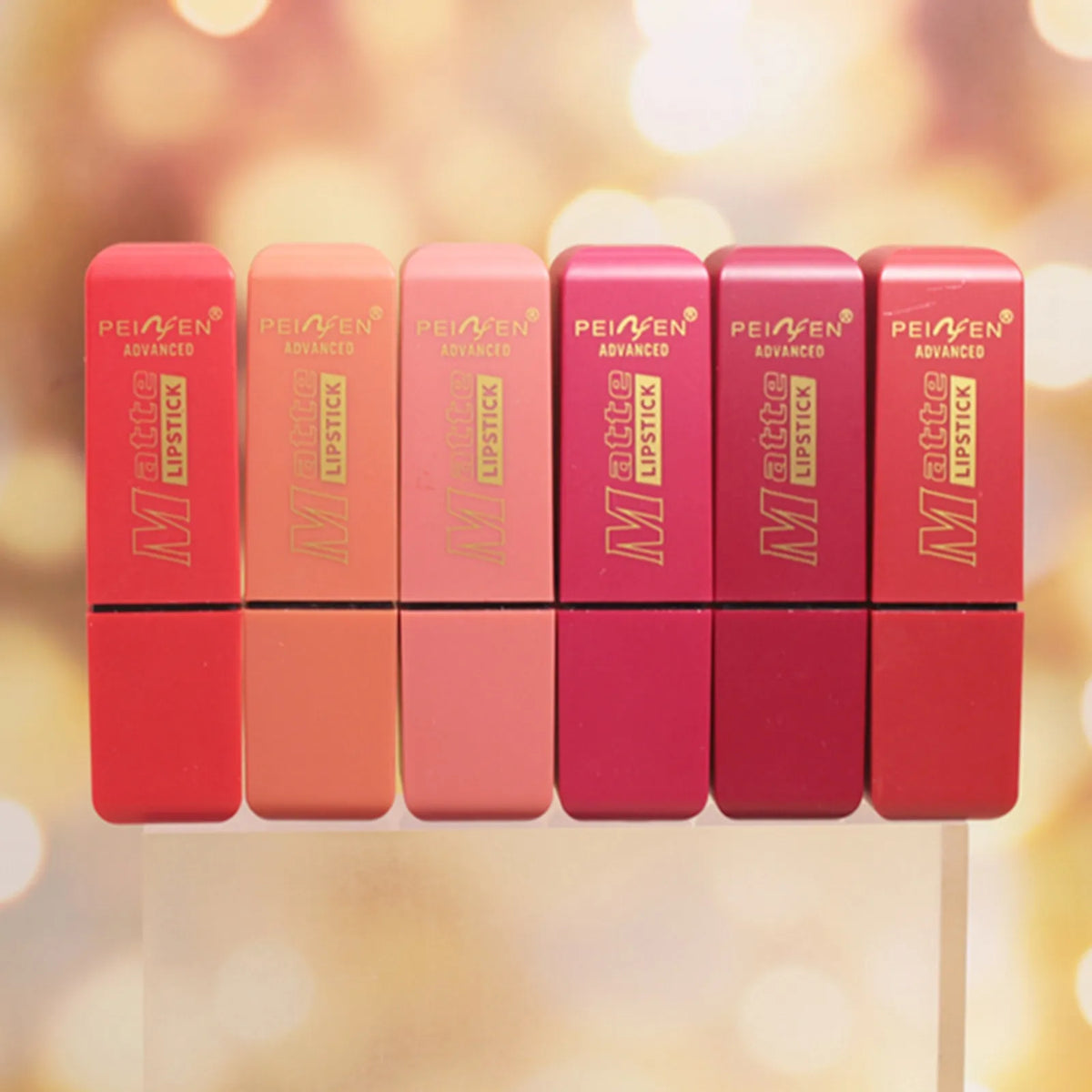 Matte Lipstick Set 6 Colors – Waterproof Long-Lasting | Peinifen Lipstick Set Qst