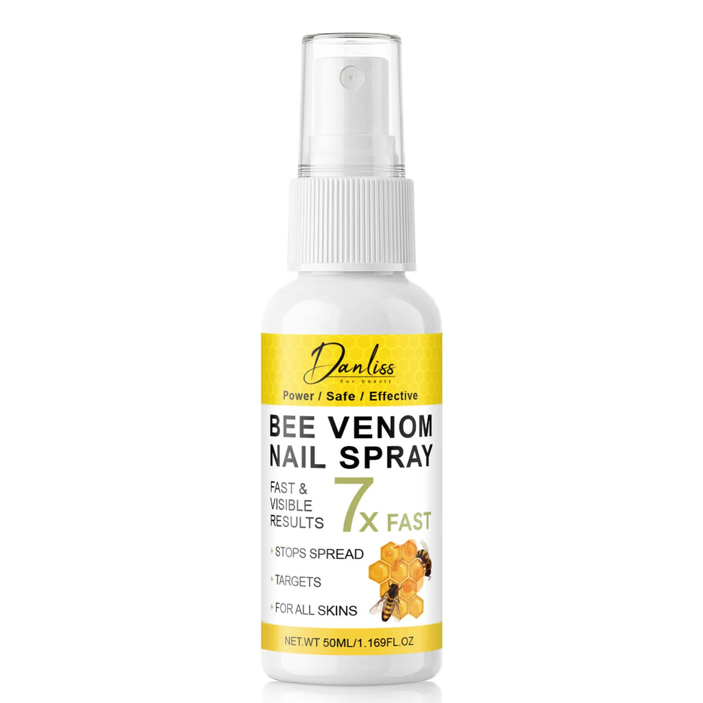 Bee Venom Nail Spray – Strengthen & Hydrate Nails Daily 50ml Nail Care Spray Qst YELLOW 100ml