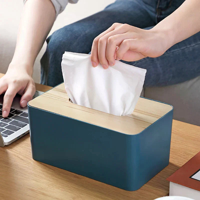 Creative Plastic Tissue Box – Multifunctional Home Storage Tissue Box Organizer Qme