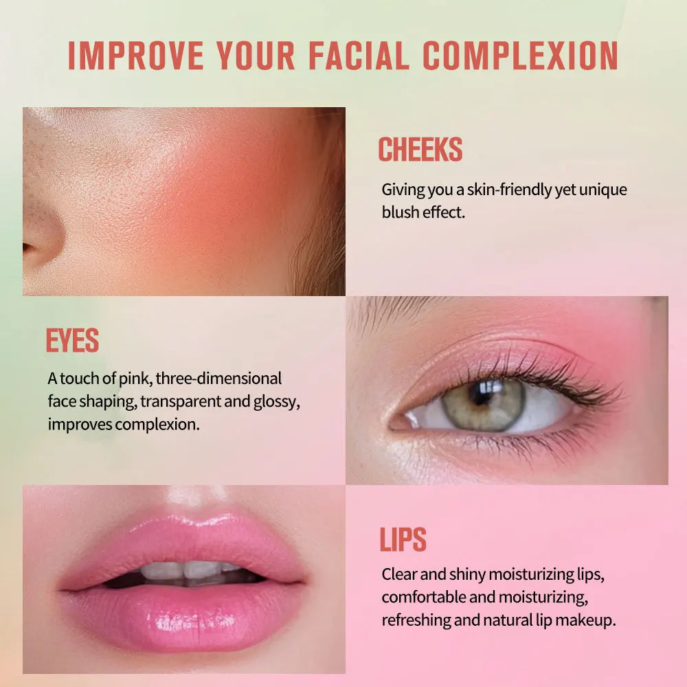 ibcccndc Color Changing Cream Blush Stick – Waterproof Blusher Cream Blush Stick Qst