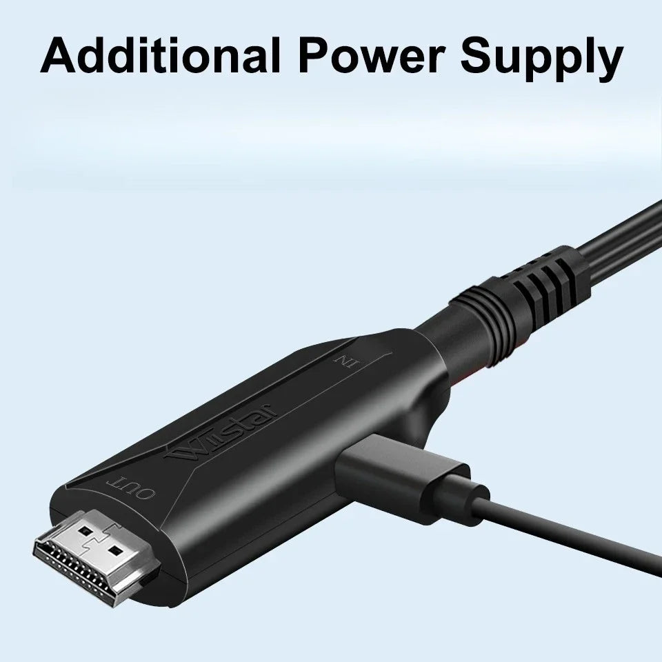 SCART to HDMI Converter | Professional Video & Audio Adapter SCART HDMI Adapter Qme