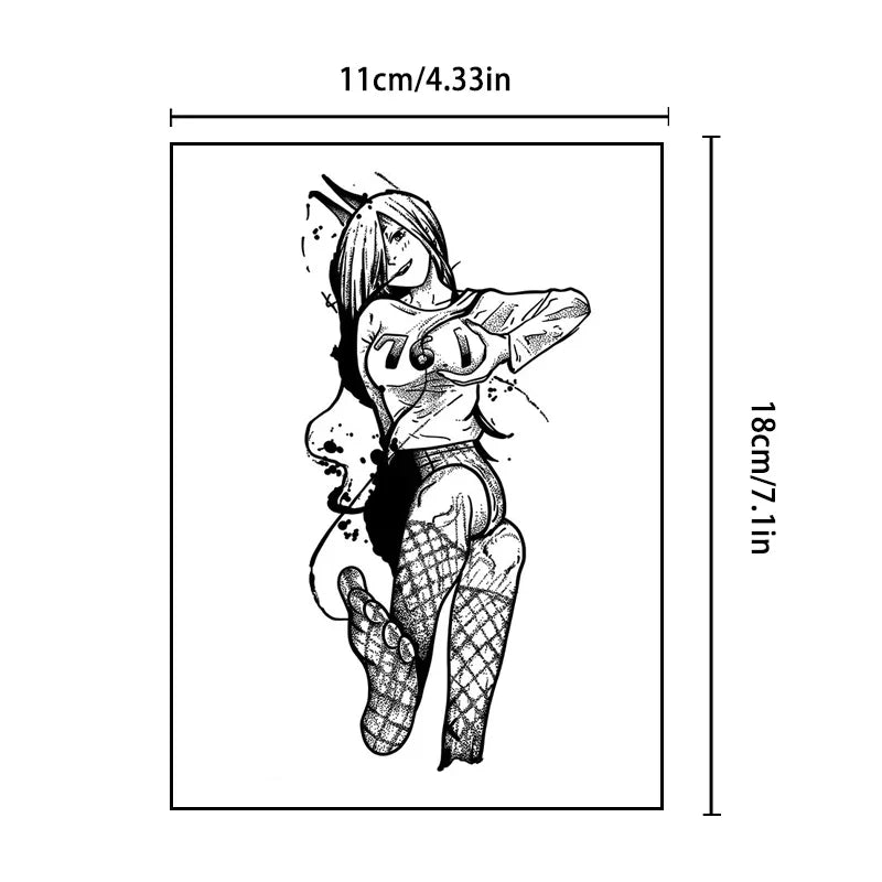 Lace Temporary Tattoo Sticker – Waterproof & Sweat Resistant Temporary Tattoo Sticker Qme TZ-20