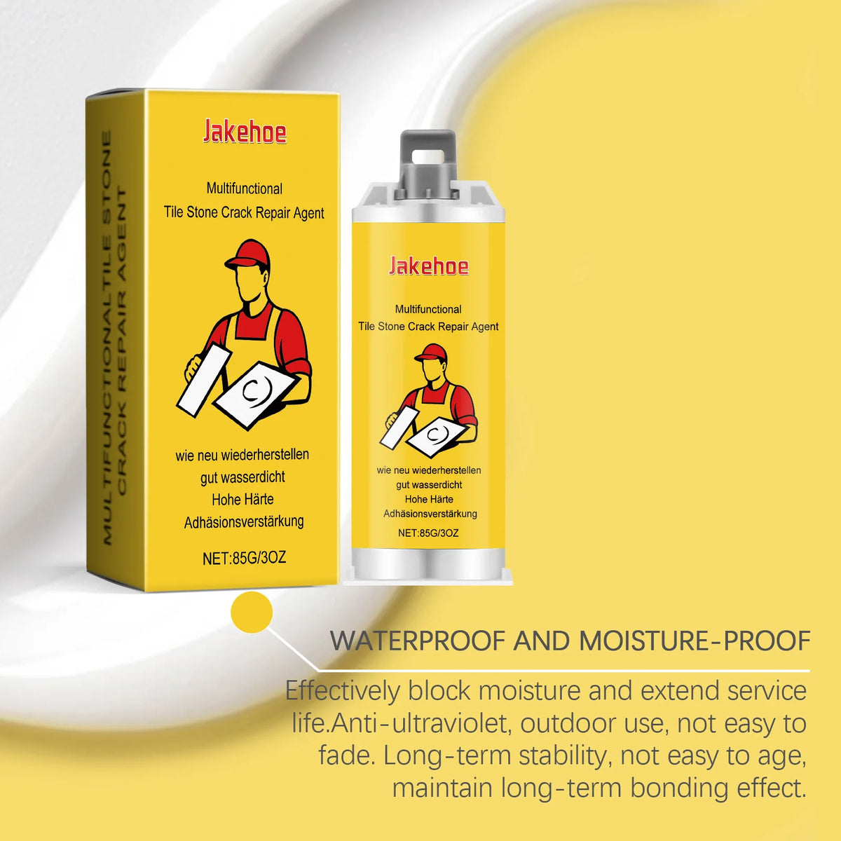 85G Ceramic Tile Repair Glue Kit – Waterproof Strong Bond Tile Repair Adhesive Qst